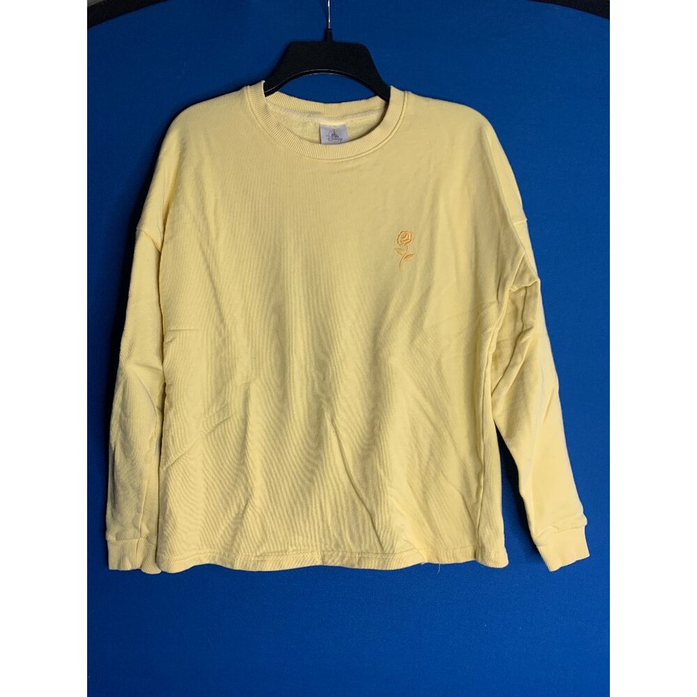 Disney - Beauty and the Beast yellow embroidered pullover - Size XS
